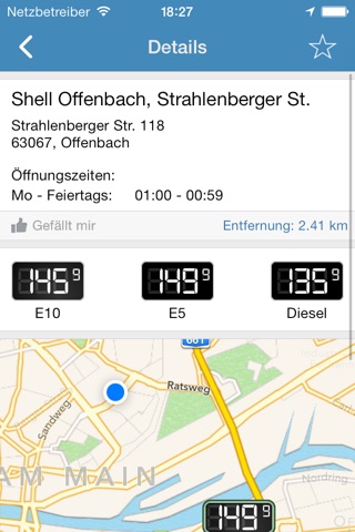 Benzinpreise App screenshot 3