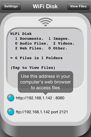 WiFi Disk screenshot 2