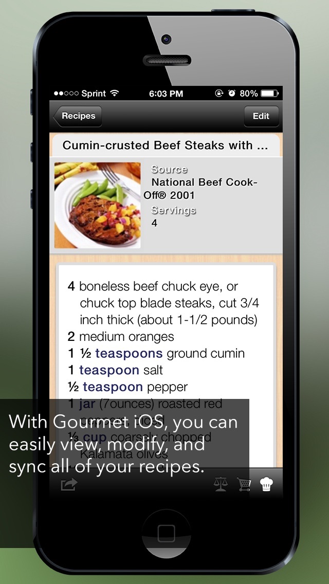 Gourmet Mobile screenshot1