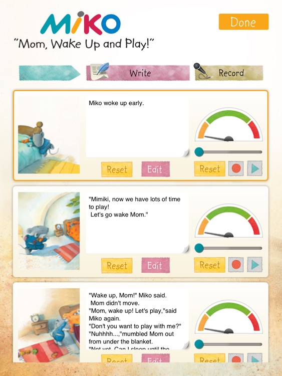 Miko - Mom Wake Up and Play: An interactive bedtime story book for kids about keeping busy whilst Mom is asleep, by Brigitte Weninger illustrated by Stephanie Roehe  (iPad “Lite”version; by Auryn Apps) screenshot-3