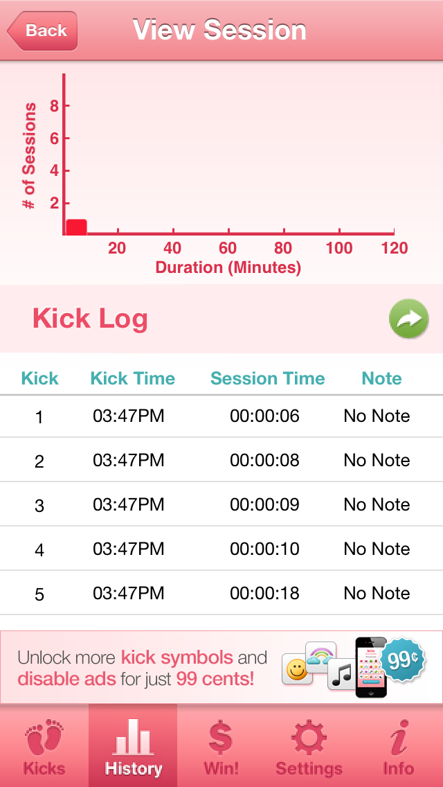 Baby Kick Counter - Track Fetal Movement by Mobile Mom Screenshot 2