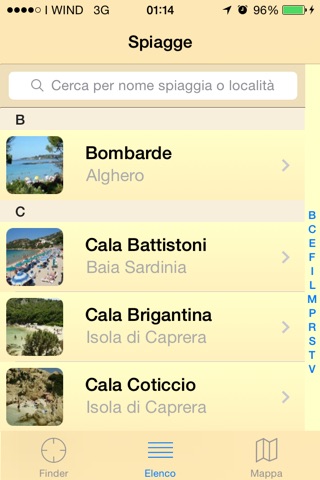 Beach Finder Sardinia screenshot 2