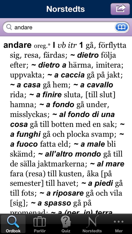 Norstedts stora italienska ordbok