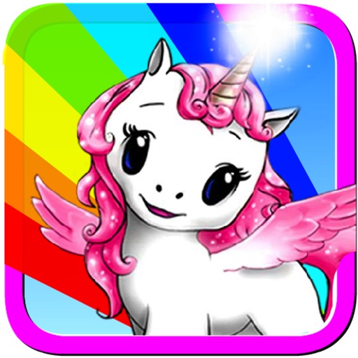 Unicorn Rainbow Ride Free icon