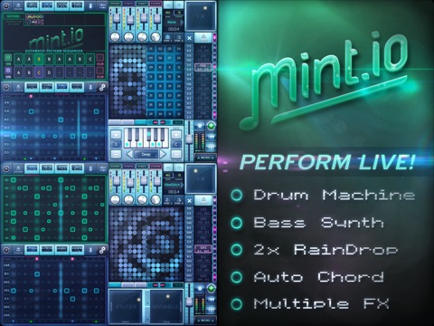 MINT.io Groovebox Synth - Make House, Dubstep, Techno, Breakbeat screenshot 3