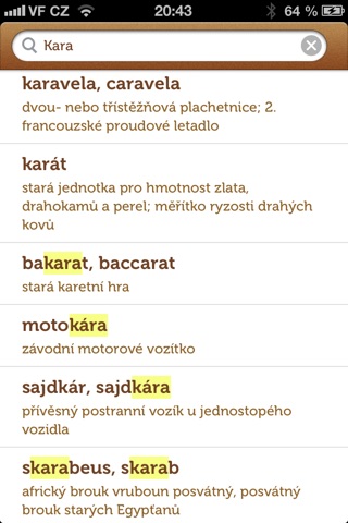 Velký slovník cizích slov screenshot 2