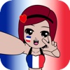 Emoji France Soccer Fan