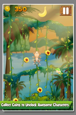 Cute Monkey Jump Free screenshot 3