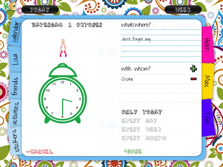 kids calendar by consept