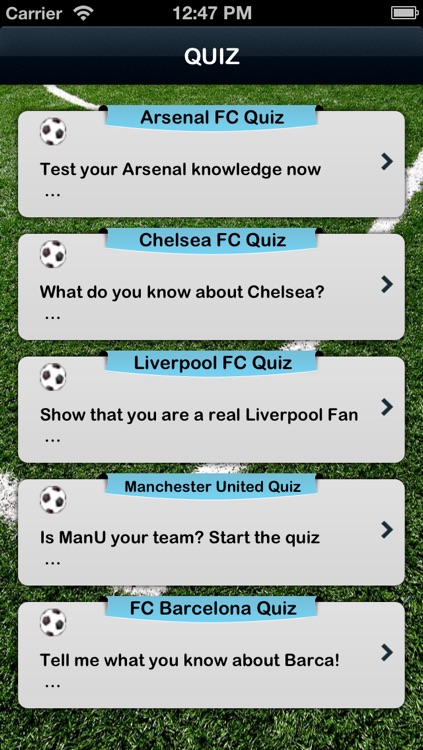 Soccer Teams Quiz