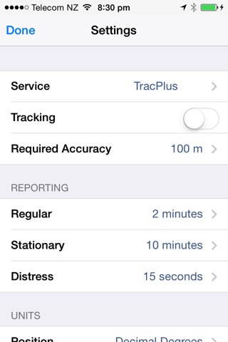 TracPlus Tracker for iPhone screenshot 2