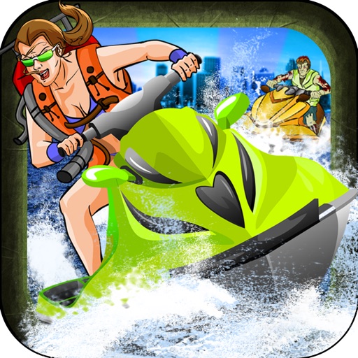 A Zombie Soaker War - Water Bikes vs. Zombies - Free Speed Game Icon