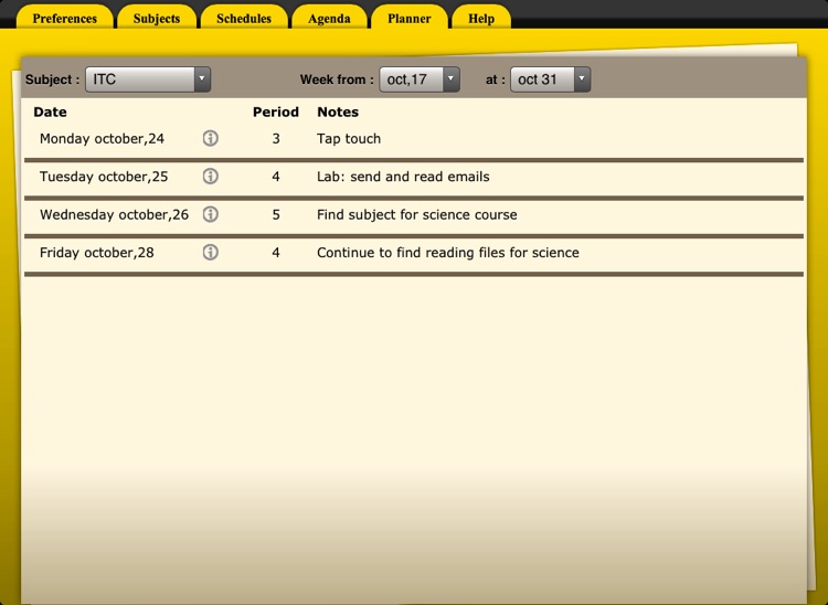 Courses planner screenshot-4