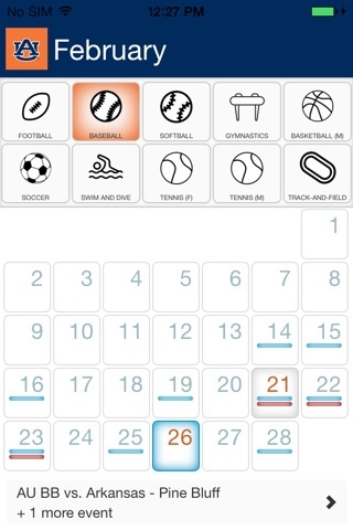 Auburn Calendar screenshot 2