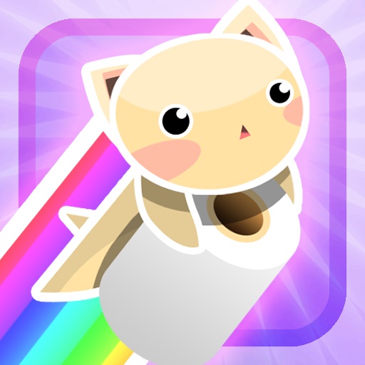 Rainbow Tissue Cat