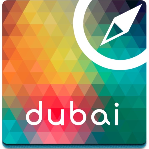 Dubai offline map, guide & hotels icon