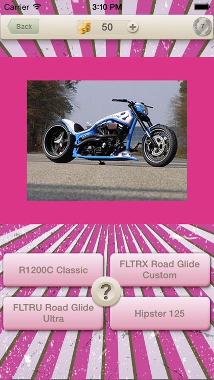 Cruiser Motorcycles Quiz : Guess Name for New Style Motorbike
