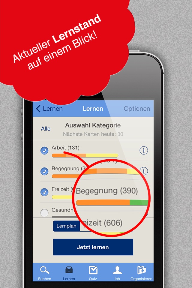 Französisch Vokabeltrainer mit 6 Stufen Lernsystem mit  5000 Vokabeln screenshot 2