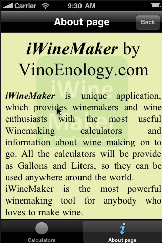 iWinemaker screenshot 2