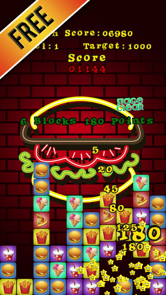 Food Saga Puzzle Blitz: World of Hungry Burger Brothers - Free Game Edition for iPad, iPhone and iPodのおすすめ画像2
