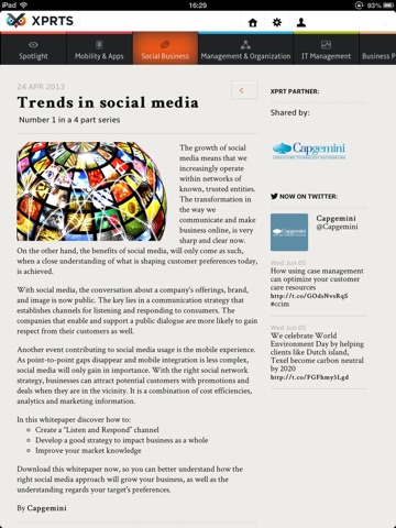 XPRTS: Magazine on Business & IT screenshot 2