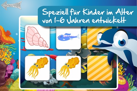 Memo Game Sealife for kids and young toddlers screenshot 2