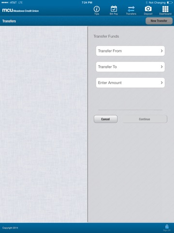 Meadows Credit Union for iPad screenshot 2