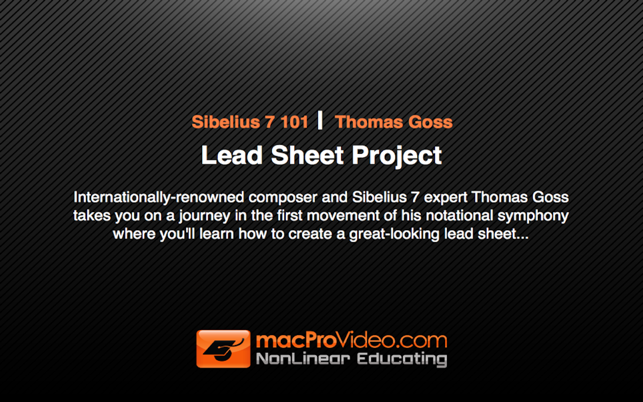 Course for Sibelius Lead Sheet Project(圖1)-速報App