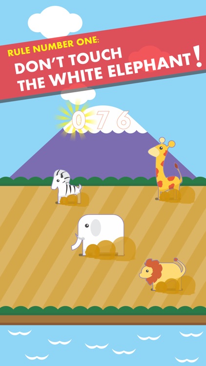 Cute White Elephant - Fun Reflex Game from the makers of Growing Pug