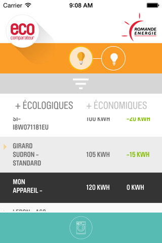 ECO/comparateur screenshot 2