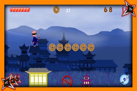Assassin Ninja Piggies Free: Bad Piggy Jump Up & Run on Temple Rooftop screenshot 4
