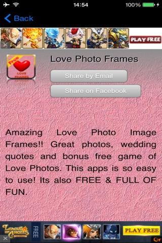 Love Photo Image Frames screenshot 2