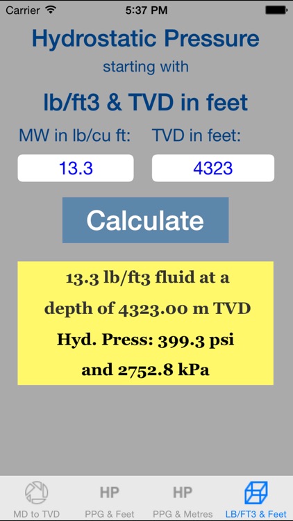 OilField Hydrostatic Pressure Pro screenshot-3