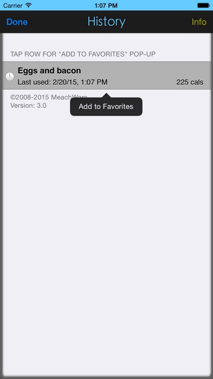 Calorie Count Down Lite screenshot-3