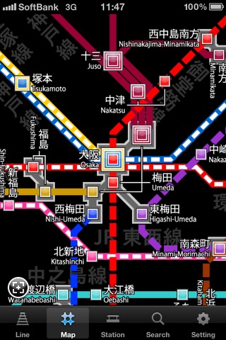 KANSAI Route Map screenshot 3