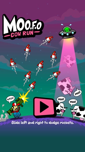 Moo.F.O - The alien cow-theft & rocket dodging game!(圖1)-速報App