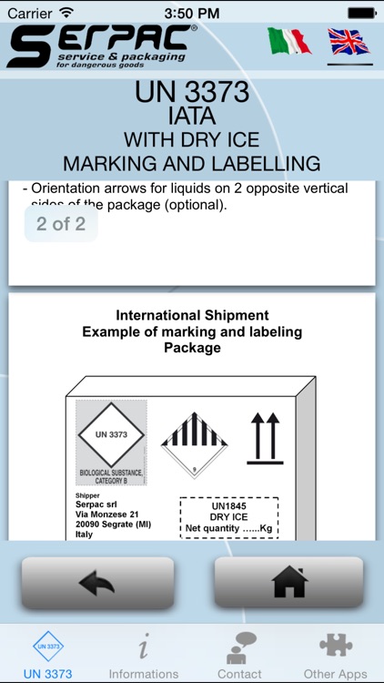 UN3373 - Shipping Biological substance screenshot-3