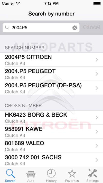 Autoparts for Citroën
