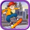 Rooftop Skater Dude - Extreme Street Roller Mad Skills Rivals