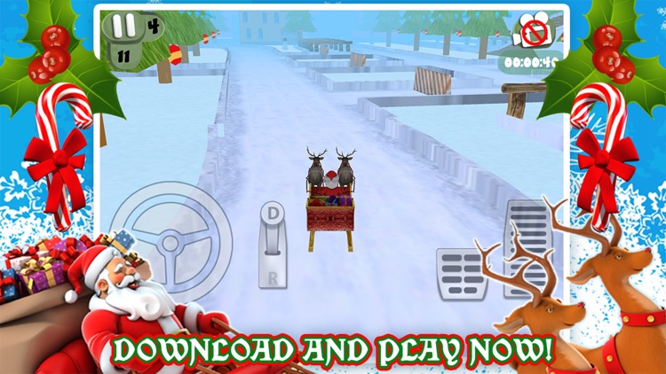 3D Santa's Sleigh Christmas Parking Game FREE screenshot-4