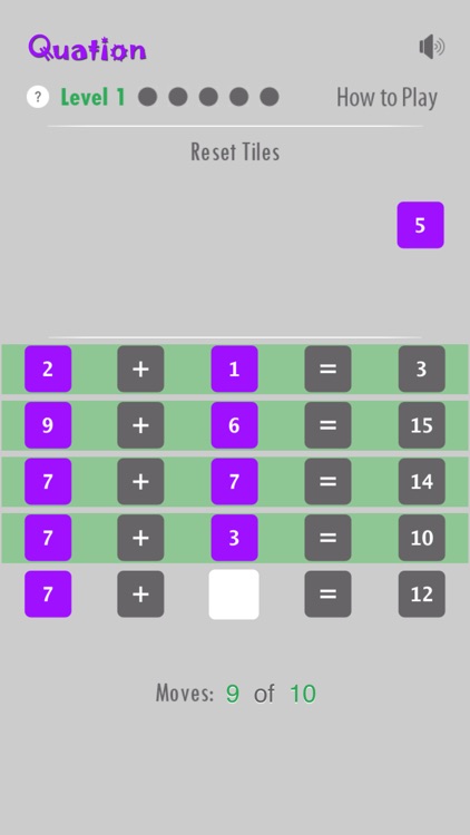 Quation: The fun game of equations!