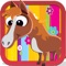Horse Coloring Book - All In 1 Drawing, Paint And Color Games for Kid