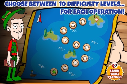 Fisherman Math: Number operation learn for kids - Macaw Moon screenshot 2