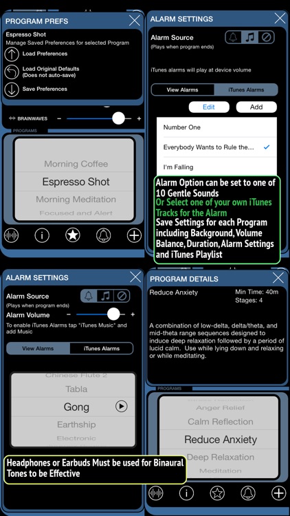 Brain Wave ™ - 32 Advanced Binaural Brainwave Entrainment Programs with iTunes Music and Relaxing Ambience screenshot-3