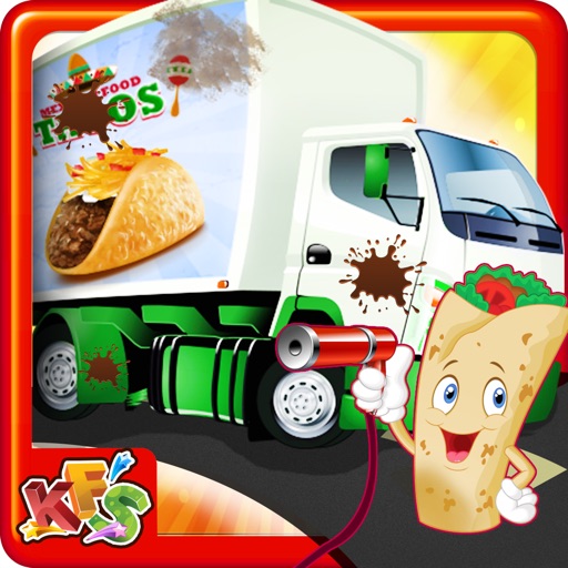 Taco Truck Wash - Dirty auto car washing, cleaning & cleanup adventure game icon