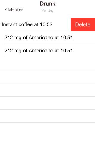 Caffeine Calculator screenshot 2