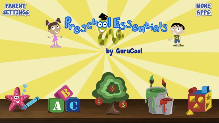 PreSchool Essentials ( Educational games for kids-  letters & phonics, 123 numbers & counting, colors, shapes and drawing) screenshot-0