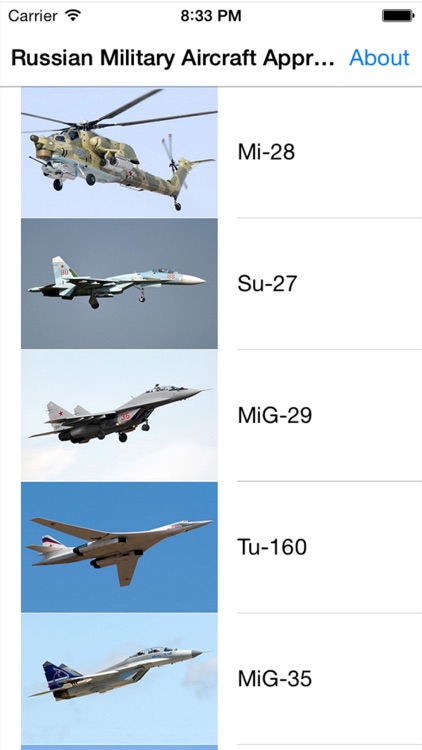 Russian Military Aircraft Appreciate Guide -iPhone