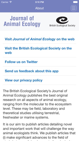 Journal of Animal Ecology(圖5)-速報App