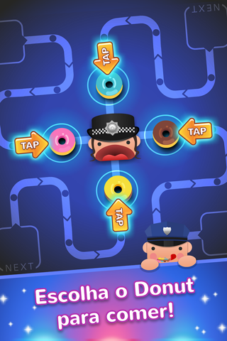 Cops and Donuts! Don't block the lines screenshot 2
